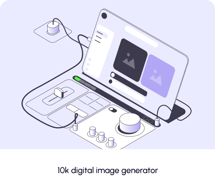 10k digital image generator